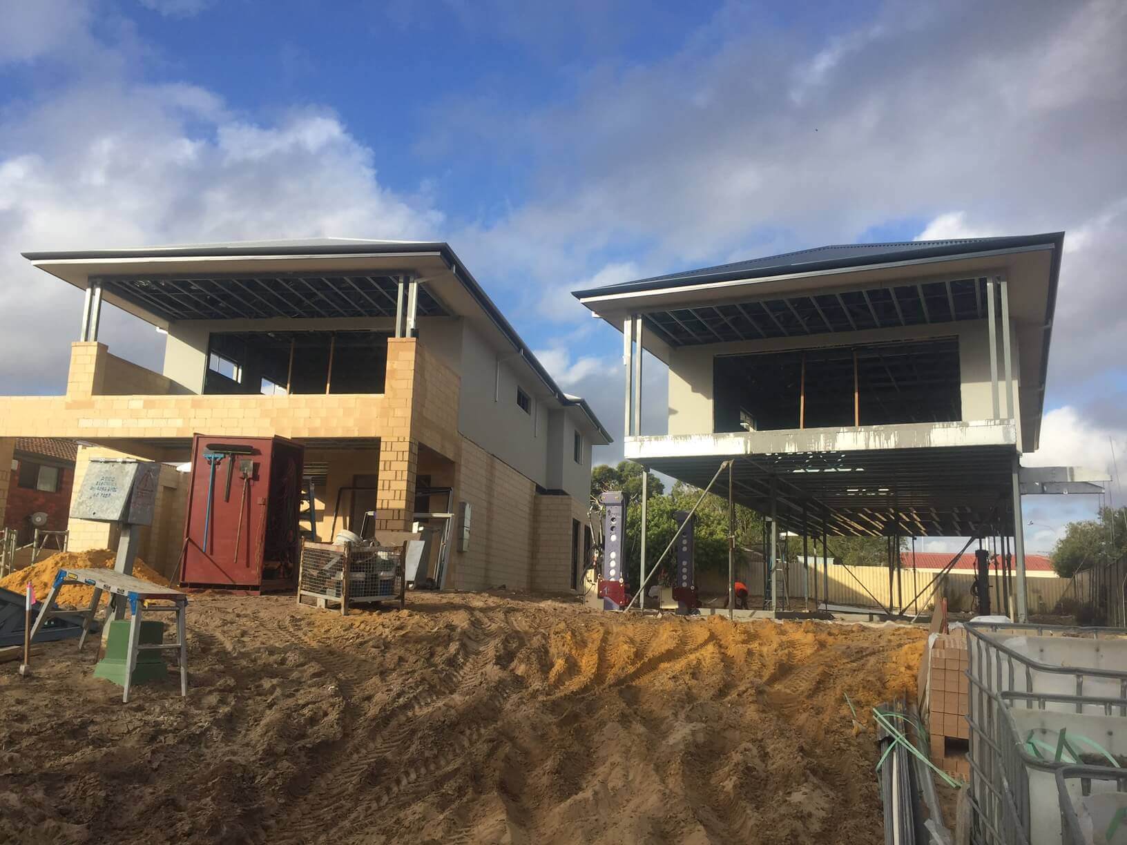 Two Homes on Millimumul Way Lifted - J-Jack Building Systems